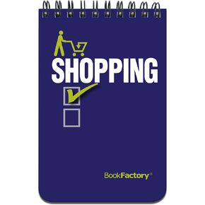 BookFactory to Do List Notebook/Mini to Do Journal/Pocket ToDo List Notepad، 120 صفحة - 3 1/2 بوصة × 5 1/4 بوصة، غطاء شفاف سميك متين، ربط علوي بسلك O (JOU-120-M3CWT-A) (لكى يفعل))