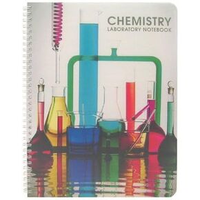 دفتر مختبر الكيمياء الخالي من الكربون للطلاب من BookFactory (تنسيق مسطر علمي) 75 مجموعة من صفحات 8.5 بوصة × 11 بوصة - إجمالي 150 ورقة - ناسخة [سلك O Bound] (LAB-075-WTR-CHEM-D)
