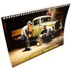 تقويم حائط أمريكانا المميز لعام 2024 - ذكريات ذهبية in Kuwait