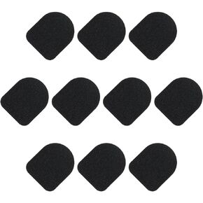 MECCANIXITY Gloves Touch Screen Sticker Ultra High Sensitivity Flexible Carbon Fiber Ultra Thin Stickers Black for Gloves, Pack of 40