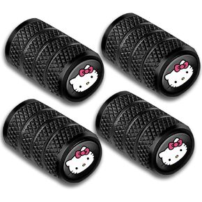 4 قطع من أغطية صمامات إطارات السيارة كيتي اللطيفة، غطاء ساق صمام مضاد للصدأ والغبار، عالمي للسيارات والشاحنات والدراجات النارية والدراجات in Kuwait