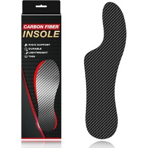 Mortons Extension Carbon Fiber Insole 1PC, ARRIS Morton's Extension Orthotic Shoe Insert, Very Rigid Foot Support for Turf Toe, Hallux Limitus, Hallux Rigidus, Arthritis,11.53" for Men 12, Women 13