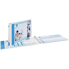 Avery Heavy-Duty View 3 Ring Binder, 2" Slant Rings, Holds 11" x 17" Paper, 1 White Binder (72126)