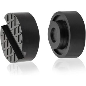 Jack Pads Universal Trolley Floor Rubber Jack Disk Pad Adapter Rubber for Pinch Weld Side(2-Pack)