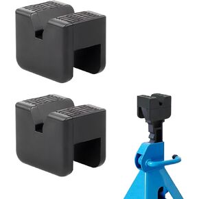 Jack Stand Pads, Floor Jack Adapter, Weld Side Frame Rail Protector, Universal 3.0 Tons Rubber Jack Pad Protects Battery and Chassis (2 Pack)