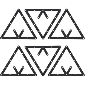 RiToEasysports Billiards Sheet, 6Pcs Magic Ball Rack Holder Billiard Rack Black Triangle Ball Holder Positioning Billiard Table Pool Cue Accessory Magic Rack Billiards Triangle