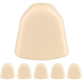 Tuning Pegs Button,6 PCS/Set Acrylic Machine Heads Tuning Pegs Buttons for Acoustic Electric Guitar(Beige)