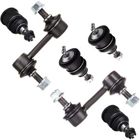 SCITOO 6 قطعة مجموعة تعليق عدة وصلات كروية Sway Bar End Link Sway Bar End Link وصلات كروية لهوندا أكورد K80228 K90660 K90661 K80199