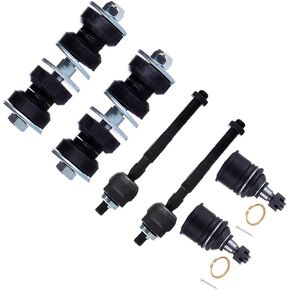 SCITOO 6PCS Set Suspension Kit Tie Rod Ends Ball Joints Sway Bar End Links For Acura Integra, For Honda Civic, For Honda Civic del Sol EV299 K9802 K90122