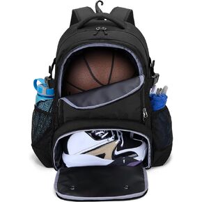 DSLEAF Basketball Bag, Soccer Backpack with Ball Compartment & Shoe Compartment for Basketball, Soccer, Volleyball Sports…