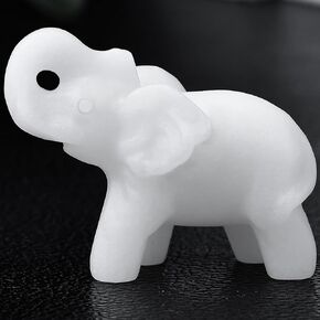 Ytbeoxk 1.8 Inch Amethyst Elephant Crystals Decor, Healing Crystal Cute Figurines, purple Elephant Gemstones Decorations Statue, Lucky Reiki Stones in Home and Office Meditation Gift for Women and men