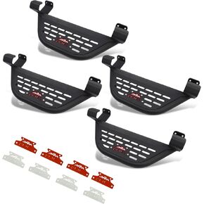 4X EZ-Steps Fit for 2021-2024 Ford Bronco 4 Door Add on OEM Rock Rail, Replace for Running Boards Side Steps