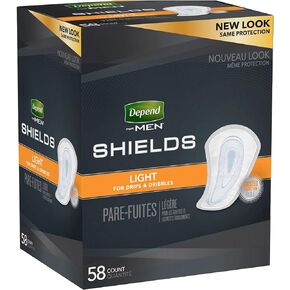 Light Absorbency Shields For Men - 1 Box