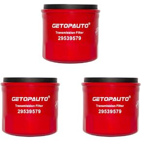 GETOPAUTO 29539579 Transmission Filter Compatible With Allison 1000 2000 2400 Transmissions, 6.6L Duramax Diesel Engine, 01-19 Chevy Silverado/GMC Sierra 2500HD Replaces P550606,57701,TF950(set of 3)