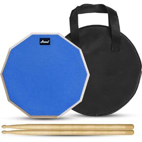 Arborea Drum Mute Pads 10pcs Drum Practice Mute Rubber Pads 10, 12, 14, 16", Hi-Hat & 3 Cymbal Mutes Musical Instruments Accessory