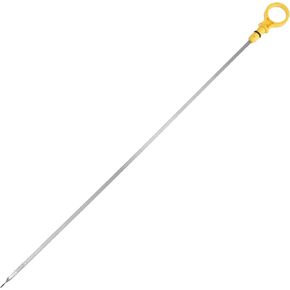 X AUTOHAUX Car Engine Oil Dipstick for Ford F-150 2012-2014 Oil Level Dipstick Oil Trans Level Dip BR3Z6750A Plastic Stainless Steel Silver Tone Yellow