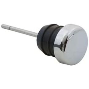 Chrome Shorty Style Oil Tank Dipstick - Fits 1979-2003 Harley Sportster XL and 1984-1999 Harley Softail Models - Replaces HD Part# 62595-82A (40-0360)