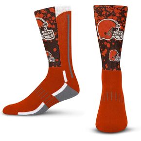 For Bare Feet NFL Kids Youth Team Color Logo Game Day Splatter Performance Warm & Cold Weather Comfort Crew Socks in Kuwait