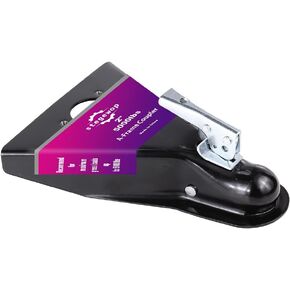 2" A-Frame Trailer Coupler with Trigger Latch SAE Class III 5000 lb for Towing RV, Boat, Camper (Black)