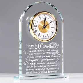 Ornalrist Happy 40th Birthday Quartz Clock Gifts for Women, 40 Years Old Birthday Gifts for Couple, 40th Birthday Presents for Her, 40 Years Old Birthday Blessing Decoration
