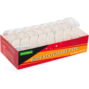 Clear Tape Rolls-Transparent Tape with Dispensers-Gift Wrap Tape Gift Tape Rolls for Home Store School-7/10 X 1000 Inches 16 Packs