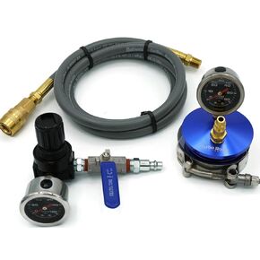 Duramax 6.6L Premium Turbo Boost Leak Tester - Pressure Test to 60 PSI - Billet End Cap w/60 PSI Boost Gauge, Fix P0299 Code Restore Torque! (with 150 PSI Regulator)