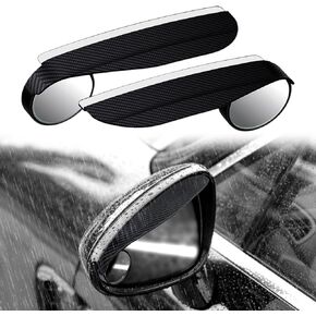 2 Pack Blind Spot Mirror,Side Rain Guards with Convex Rear View Mirror for Exterior Accessories Universal Fit Car SUV and Trucks in Kuwait