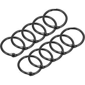 uxcell Loose-Leaf Binder Rings, 45mm/ 1.8" Metal Book Ring Key Holder for Home, Office Supplies, White, 10Pack