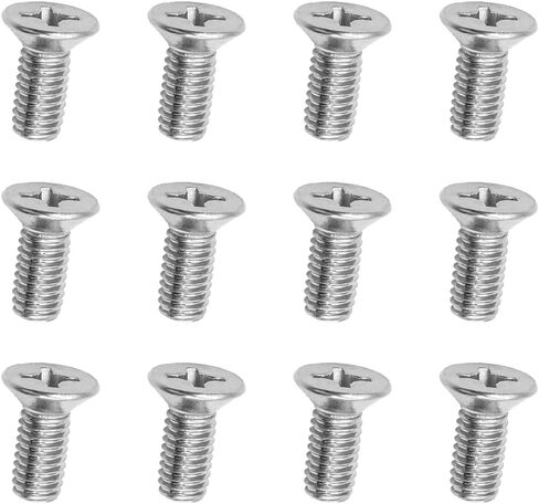 12PCS Stainless Steel Brake Disc Rotor Screws, 93600-06014-0H, Retaining Hardware Bolts Screw Kit for Front and Rear, Car Replacement for Acura, Civic, Accord, Odyssey, City (White) in Saudi Arabia