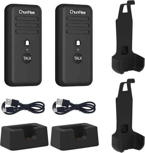 ChunHee Intercoms لاسلكي للمنزل، ترقية طويلة الاستعداد 16 قناة الرعاية نظام اتصال داخلي لاسلكي لكبار السن 1640ft اتصال داخلي محمول اتجاهين غرفة إلى غرفة اتصال داخلي للاستخدام المنزلي in Kuwait