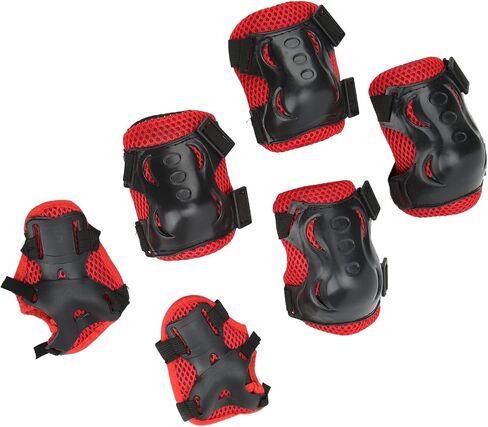 OUKENS Kids/Youth Knee Pads Elbow Pads Wrist Guards Set for 5-16 Years, Child Protective Gear Set for Roller Skates, Cycling, BMX Bike, Skateboard, Scooter Riding Sports in Saudi Arabia