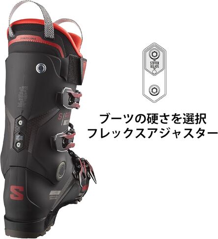Salomon S/Pro MV 110 Ski Boots 2024 Black/Red/Beluga 26.5 in Saudi Arabia