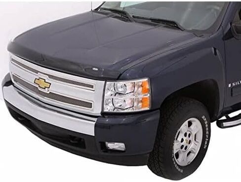 غطاء فتحة التهوية التلقائي [AVS] عاكس غطاء المحرك | 1995-2005 S10 Blazer & S15 Jimmy 1994-2005 S10 Pickup & Sonoma 1998-2001 جي إم سي إنفوي 1996-2001 أولدزموبيل برافادا، دخان - قطعة واحدة. | 21941 in Kuwait