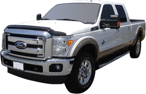 Auto Ventshade [AVS] Bugflector II Hood Shield | 2011 - 2016 Ford F - 250 Super Duty, F - 350, F - 450, F - 550, High Profile, Smoke, 1 pc. | 45059 in Saudi Arabia