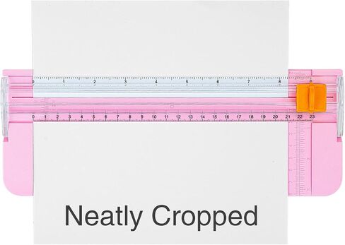 A4 Paper Cutter 12 Inch Titanium Straight Paper Trimmer with Side Ruler for Scrapbooking Craft, Paper, Coupon, Label, Cardstock (1Pcs, Random Color) in Kuwait