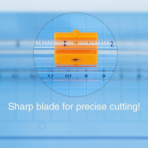 A4 Paper Cutter 12 Inch Titanium Straight Paper Trimmer with Side Ruler for Scrapbooking Craft, Paper, Coupon, Label, Cardstock (1Pcs, Random Color) in Kuwait