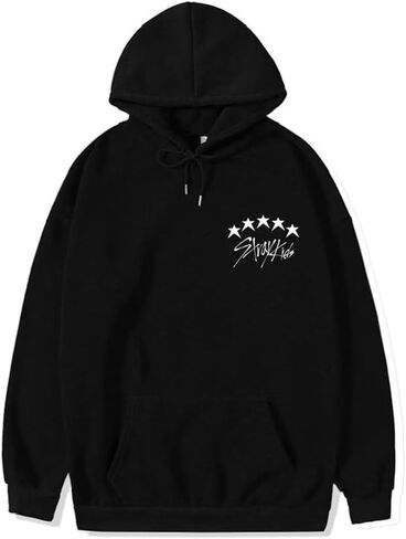 سترة KPOP Stray للأطفال بغطاء للرأس ألبوم جديد 5 نجوم سترة Jisung Felix Hyunjin Merch بلوفر للنساء والرجال in Saudi Arabia