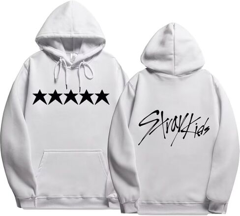 سترة KPOP Stray للأطفال بغطاء للرأس ألبوم جديد 5 نجوم سترة Jisung Felix Hyunjin Merch بلوفر للنساء والرجال in Saudi Arabia