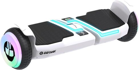 Gotrax MARS Hoverboard with 6.5" LED Wheels & Music Speaker, 5 Miles Range & Top 6.2mph by Dual 200W Motor, Speed & Battery LED Display, UL2272 Certified Self Balancing Scooters for Kids Adults(Black) in Saudi Arabia