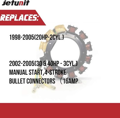 Stator For Mercury Yamaha 174-2386 Outboard 25 30 40 HP 398-852386T4 852386A4 65W-85510-00 65W-85510-10 4 Storke 2/3 Cylinder 16-Amp 1998-2008 in Saudi Arabia