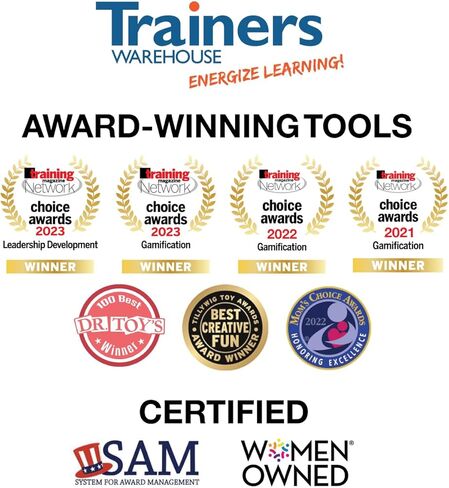 Trainers Warehouse Deskmate Plus - ملحقات مكتب المكتب | 24 علامة لتثبيط (أو دعوة) الانحرافات | لافتات للمكتب - حامل متين على طراز التقويم مقاس 12.7 سم ارتفاعًا × 17.78 سم عرضًا in Kuwait