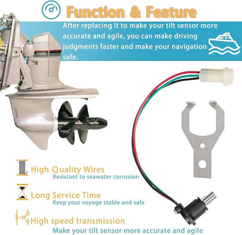 مجموعة أجهزة استشعار مرسل التشذيب والإمالة من Opall لفولفو Penta 290، استبدل OEM 873531 22314183 in Kuwait