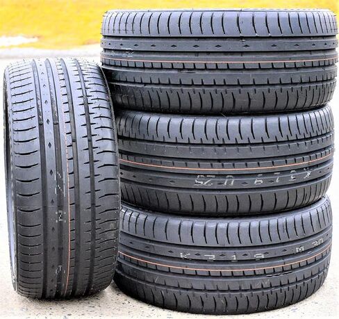 مجموعة من 2 (اثنين) إطارات شعاعية عالية الأداء لسيارة الركاب Accelera Phi All-Season - 225/40R18 225/40ZR18 225/40/18 225/40-18 92Y نطاق تحميل XL 4-Ply BSW جدار جانبي أسود UTQG 400AA in Saudi Arabia