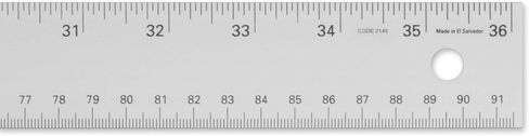 Alumicolor مقاس 48 بوصة من الألومنيوم القياسي غير القابل للانزلاق على شكل حرف T للتأطير الفني والصياغة، فضي in Kuwait