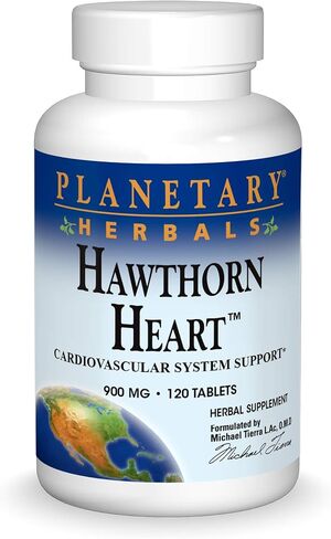 Planetary Herbals Hawthorn Heart، دعم نظام القلب والأوعية الدموية*، 900 ملجم - 120 قرصًا in Saudi Arabia