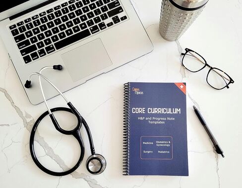 Core Curriculum: H&P and Progress Notebook, 105 Medical Templates [Pocket Medical Notebook for Students] in Saudi Arabia