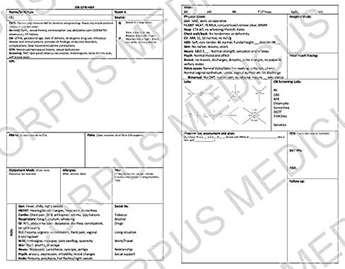 Core Curriculum: H&P and Progress Notebook, 105 Medical Templates [Pocket Medical Notebook for Students] in Saudi Arabia