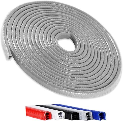 Winfort 16.5FT(5M) Universal Car Door Edge Protector Guards, No-Glue Required Rubber Seal U Shape Automotive Door Entry Guard, Suitable for Most Cars, SUVs and Trucks (Orange) in Saudi Arabia