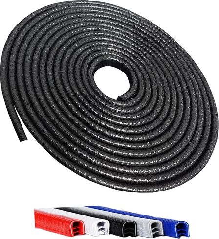 Winfort 16.5FT(5M) Universal Car Door Edge Protector Guards, No-Glue Required Rubber Seal U Shape Automotive Door Entry Guard, Suitable for Most Cars, SUVs and Trucks (Orange) in Saudi Arabia