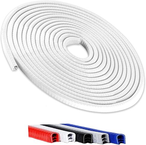 Winfort 16.5FT(5M) Universal Car Door Edge Protector Guards, No-Glue Required Rubber Seal U Shape Automotive Door Entry Guard, Suitable for Most Cars, SUVs and Trucks (Orange) in Saudi Arabia